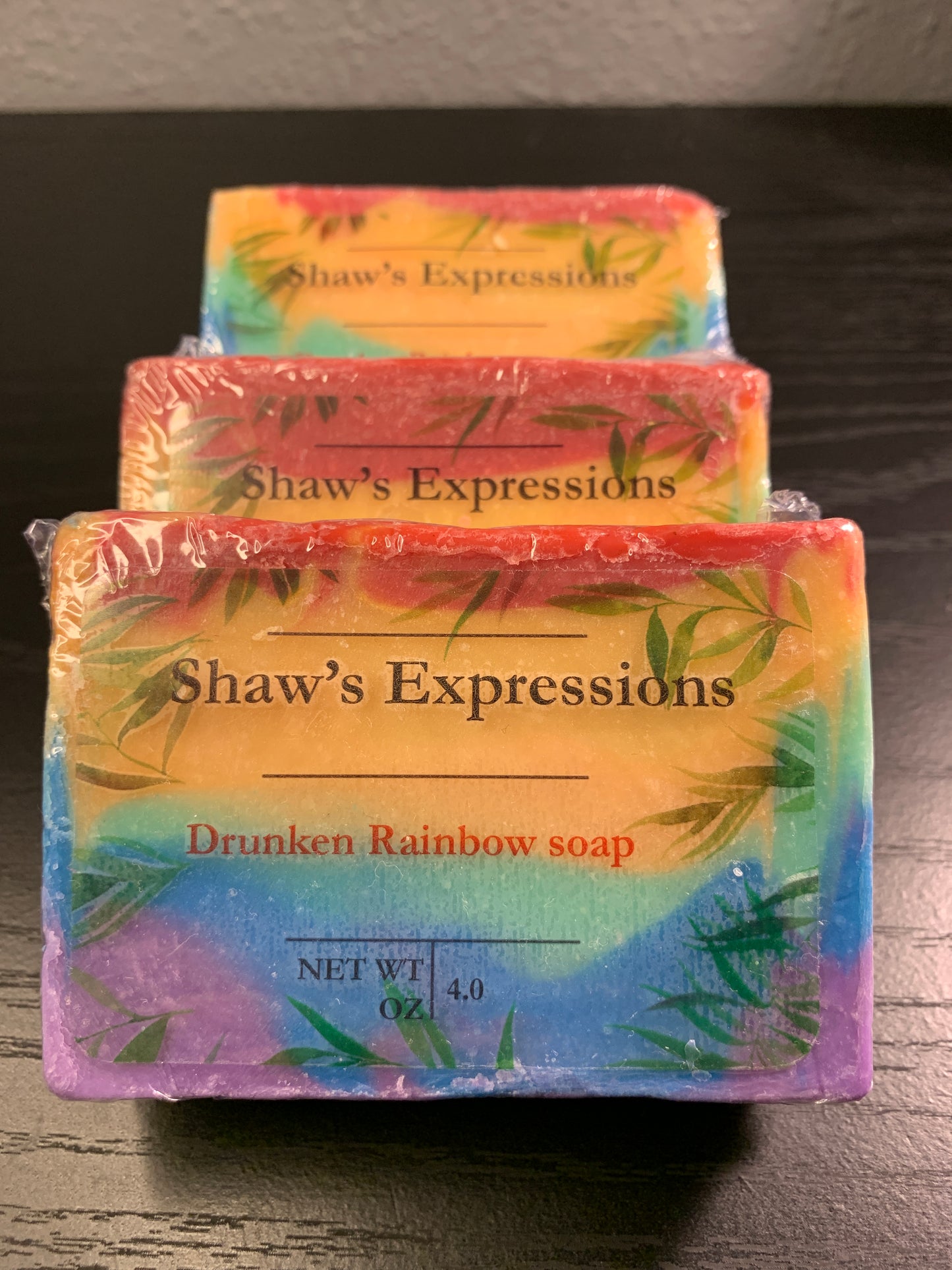 Drunken rainbow soap